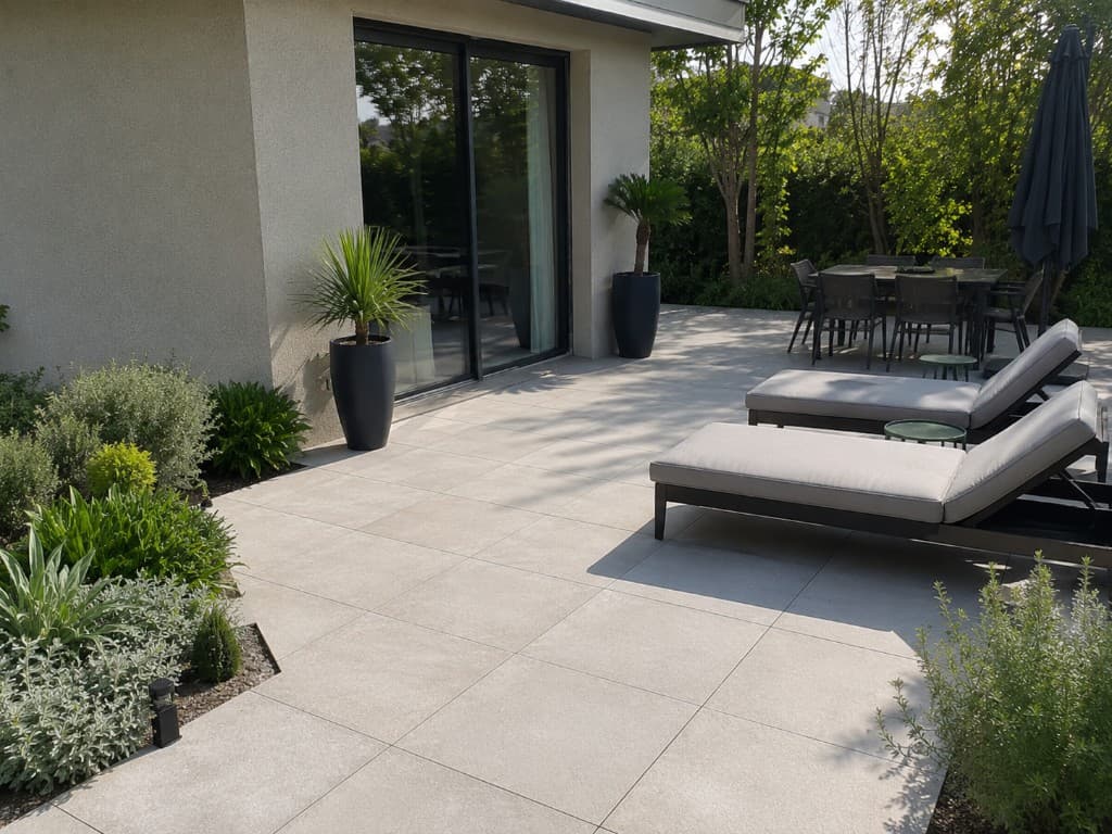 Surface de terrasse extérieure
